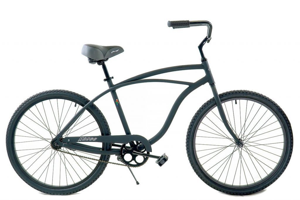 a black beach cruiser