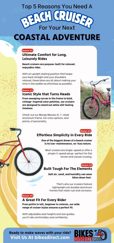 Top 5 Reasons You Need a Beach Cruiser for Your Next Coastal Adventure