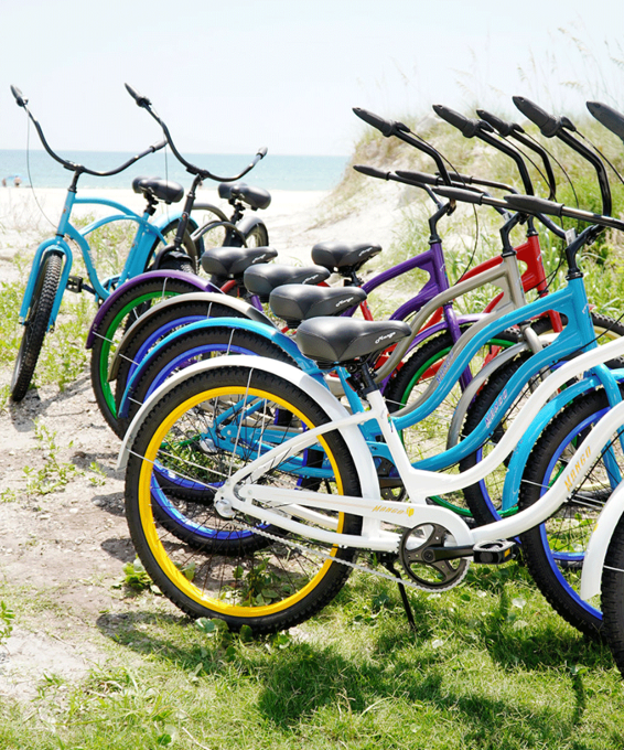 Mango Longboard Custom 3-speed Aluminum Cruiser Bike in Purple Tequila Agave, featuring Shimano Nexus internal gears.