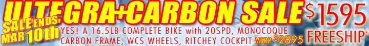 SAVE 40-60% OFF LIST PRICES ON NEW BIKES WITH FULL WARRANTY AT BIKESDIRECT.COM