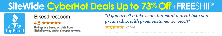 BikesDirect Reviews Banner Save Up to 60% Off Sitewide FREE Ship 48 States