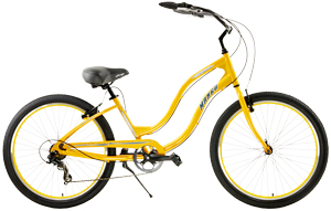 Aluminum Mango LongBoard 7 Speed Cruiser Bikes  Great for Town, Neighborhood or Beach Riding