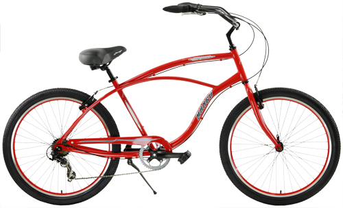 Aluminum Mango LongBoard 7 Speed Cruiser Bikes  Great for Town, Neighborhood or Beach Riding