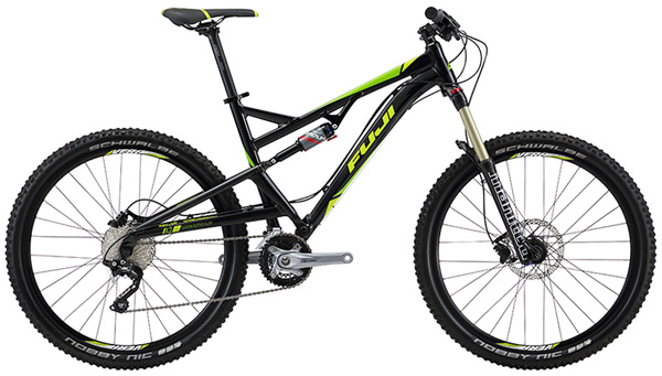New Full Suspension Fuji Reveal 1.1 27.5 27.5 Mountain Bikes with Shimano Drivetrains, Lockout 