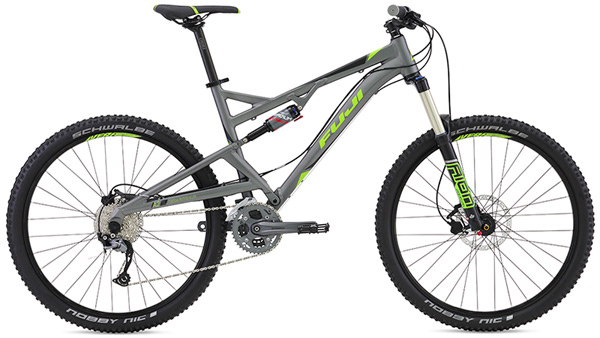 New Full Suspension Fuji Reveal 1.3 27.5 27.5 Mountain Bikes with Shimano Drivetrains, Lockout Suspension Forks