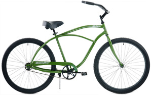 Gravity EZ Cruz, CrMo Frame Custom Cruiser Bikes Classic Cruisers in Mens or Ladies with Aluminum Rims, FREE Kickstands  Deluxe Comfy Cruiser Saddle with / Super Comfy "BareFoot" Pedals / FREE Kickstand LIST $299 SALE NOW $199  Compare at $299, See all the Exciting New Colors. Shop now >>Go HERE<<