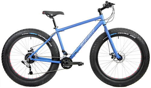 matt blue Gravity NEW Bullseye Monster Fat Bikes, Mountain Bikes