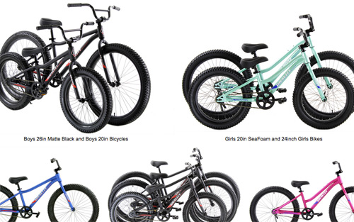 TOP RATED KIDS BIKES, 20/24/26 Inch Super Cool Fat Tire, Single Speed Bikes FR/RR V Brakes +FREE Kickstands Light and Strong Bike Shop Quality ALUMINUM Bikes Wide Range of Sizes to fit most riders from 5 years old and Taller COMPARE $599 | SALE As Low As $199 +FREE SHIP 48 Shop now Click Here