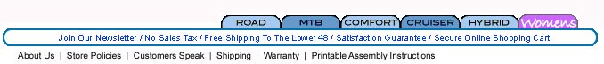 footer navigation