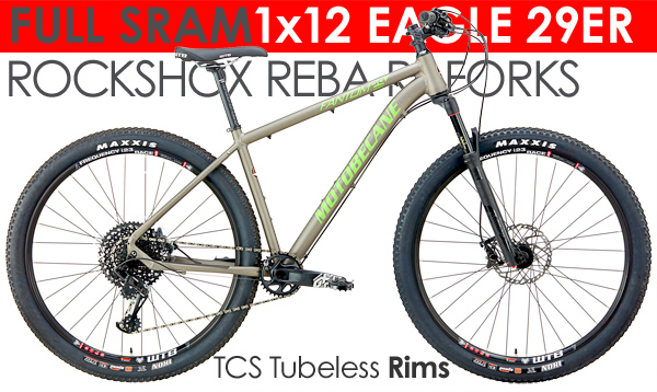 Motobecane Fantom 29 PRO Eagle 1x12 SRAM EAGLE 1x12, WTB TCS Tubeless Compatible 29er 12x124mm ThruAxle Mountain Bikes