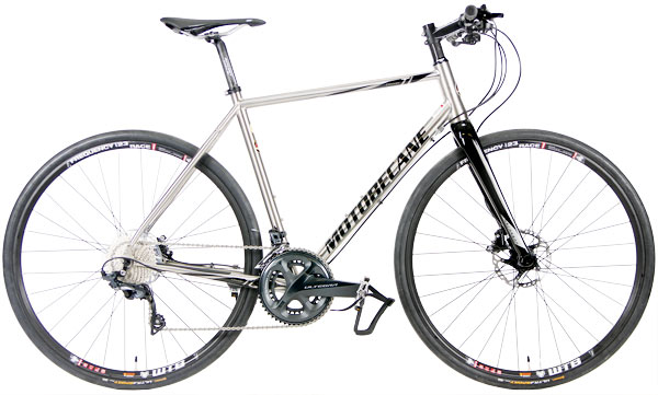 2023/2024 Shimano Ultegra R8000 Disc Brake Titanium Road/Gravel Flat Bar Road Bikes on Sale Super Road/Gravel, Hydraulic Disc Brakes, Titanium +Carbon Forks Motobecane Cafe Century PRO Ti Disc