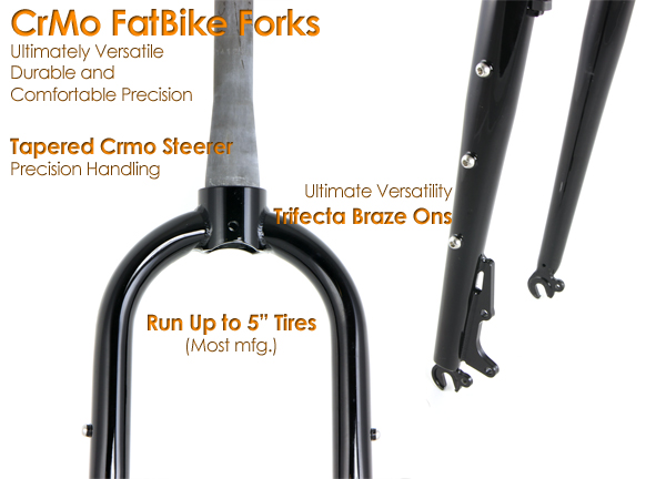 fatbike full CRMO rigid forks