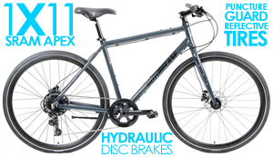 Motobecane Gravel Road Bikes Powerful HYDRAULIC Disc Brakes, SRAM APEX 1X11Spd