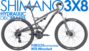 Motobecane Full Suspension 2021 Fantom DS ELITE Shimano HYDRAULIC Brakes/ TCS Tubeless Rims  List $1899 SALE$799 Click Here Save UpTo 60% AIR RR SHOCK! Hydraulic DiscBrakes/ 24Sp Shimano/ FR+RR Lockout