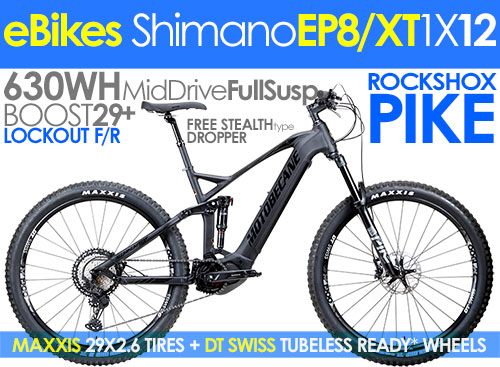 HAL eBoost EP8 Team MidDrive
Shimano ELECTRIC FULL Susp
Compare $8999 | SALE $4999 +FREE SHIP 48US
Shop Now Click HERE (AddToCart = Best Price)