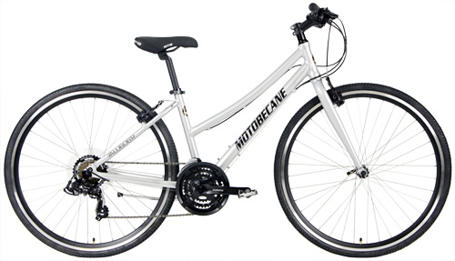 Save Up to 60% Off New Aluminum, Full Shimano Drivetrain Hybrid Bikes 2022 Motobecane Cafe Latte in Mens and Ladies