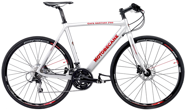 Hydraulic Disc Brake Equipped Carbon Hybrid Flat Bar Carbon Fiber Road Bikes  Motobecane Cafe Century PRO DX