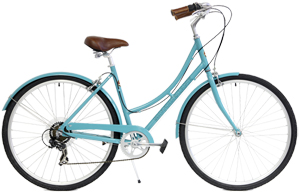 Motobecane Bistro 7V, Aluminum Framed City Bikes + FREE Fenders Stylish and Cool, Shimano 7 Speed Index Drivetrains,  Rust-Proof Aluminum Frames and Comfy CrMo Blade Forks