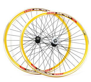 FREE SHIP 48 STATES*  Vuelta PRO V Fixie Track Bicycle Wheelsets PROMO SALE Super Fast Aero Rim Fixie Track Wheels with Smoothest Precision Bearing Hubs Available in New Custom Rim Colors