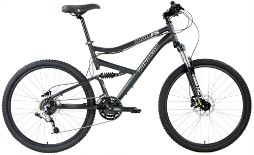 Windsor Trail FS COMP Hydraulic Disc Brake Equipped, Full Suspension Mountain Bikes with SRAM 24 Speeds