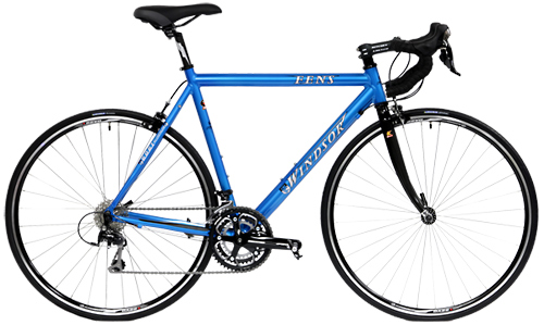 Windsor Fens road bikes equipped with Shimano drivetrain components