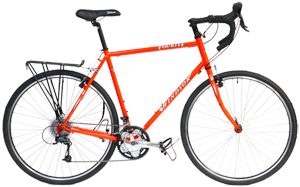 High Grade Steel Touring Bikes Top Rated Windsor Tourist Ocean to Ocean Proven Touring Bikes / Compare $1499 to $2400 Shimano DriveTrains, FREE Rear Racks, Touring Grade Wheels | SALE $699 
