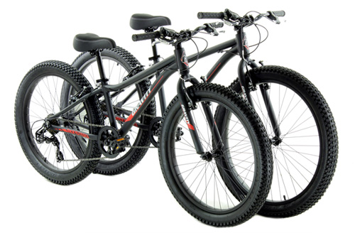 Fat bikes with extra-wide tires designed for improved stability and traction