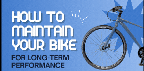 Infographic showing bike maintenance tips including drivetrain cleaning, tire pressure checks, brake inspection, and proper lubrication to improve performance, extend lifespan, and ensure safe, reliable cycling.
