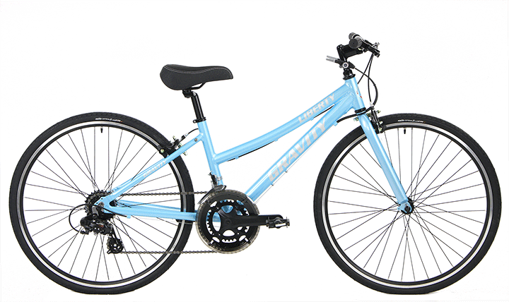 Gravity Liberty Express aluminum flat bar road bike designed for lightweight city commuting