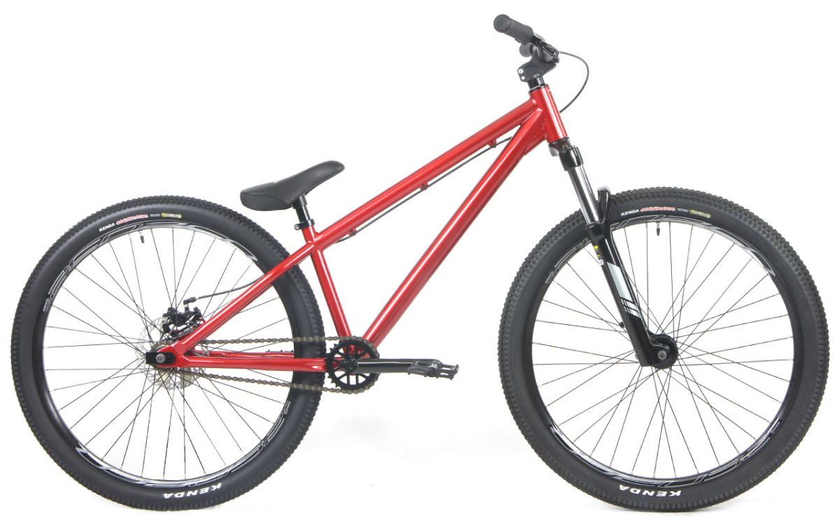 A red BMX bike