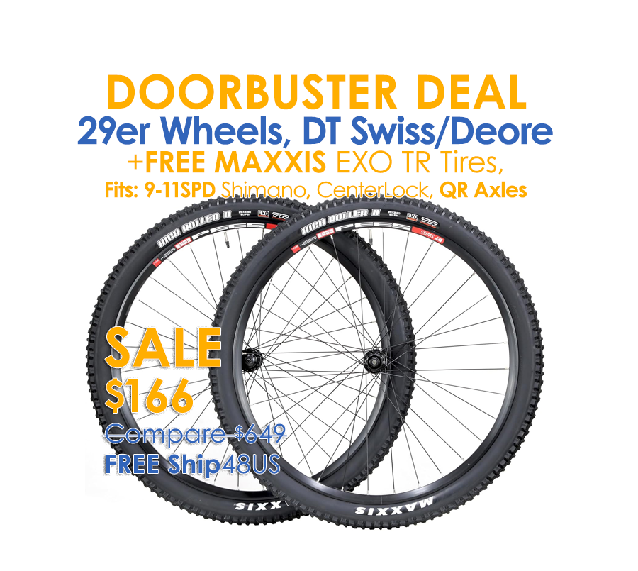 NOTE: Limit 2 DoorBuster Deals Per Customer DTSwiss Deore11-9S 29r Rr Shock DoorBuster Mountain Bike