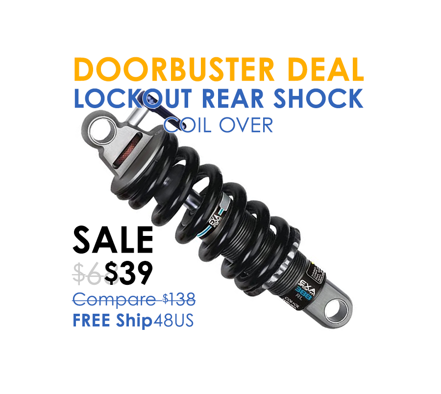 NOTE: Limit 2 DoorBuster Deals Per Customer KS EXAFORM Rr Shock DoorBuster Mountain Bike