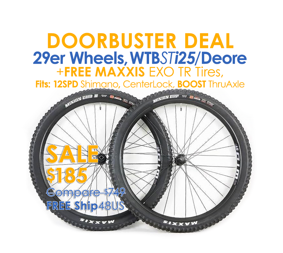 NOTE: LIMIT ONE OF THIS DoorBuster Deals Per Customer WTB STi25 12 Speed 29r Rr Shock DoorBuster Mountain Bike