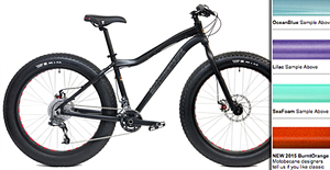 Instock NEW Fat Bikes Motobecane Boris X7 Super Wide Tires Go About Anywhere, Powerful Avid Disc Brakes, Crisp Shifting SRAM 2x10 X7