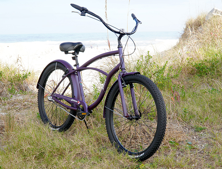 Custom Aluminum Cruiser Bikes, Mango LongBoard 29er with Custom Design Fenders and Shimano Nexus Internal Shifting Systems