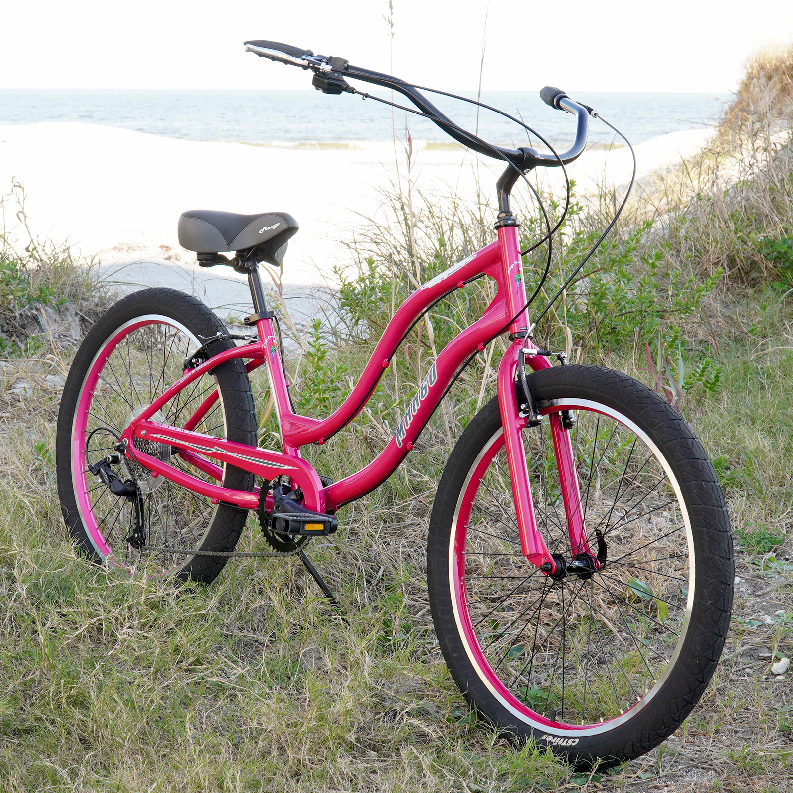 Save Up to 60 Off Bike Shop Quality Custom Aluminum Cruiser Bikes Mango LongBoard9 with Custom Design Fenders and Wide Range 9 Speed Shifting Systems