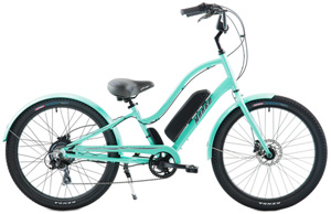 Aluminum eBike Cruisers  Bafang 250/417WATT Hub Drive Mango SuperBird Powerful Disc Brakes / Compare $2800