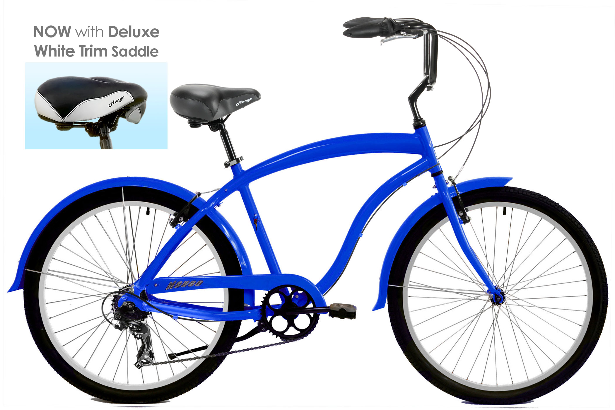 Red Disc Brake Bikes Mango Macaw 7 Speed Cruiser Bikes