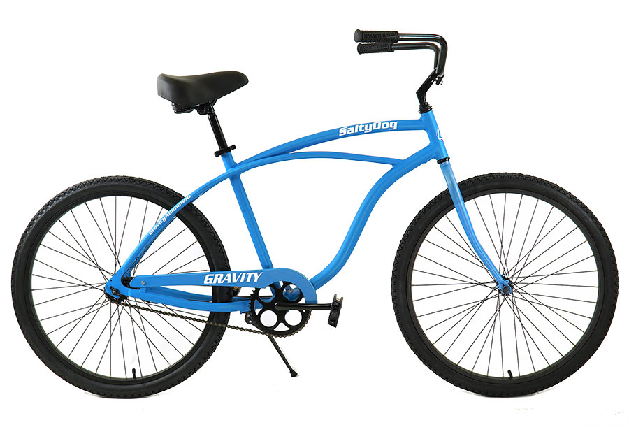 Gravity Salty Dog, Light/Strong Aluminum, Cruiser Bikes
Mens and Ladies Step-thru Town/City/Beach Bikes with Coaster Rear Brake 