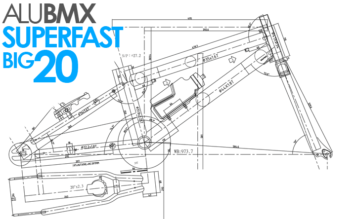 Gravity SuperFast BIG 20 BMX Geo