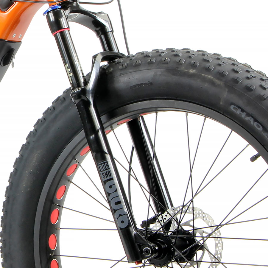 Ladies White (Gloss) Gravity eBullseye Monster Eagle Pro, Light/Strong Aluminum, Fat Tire Electric Bikes
28MPH Class 3 Electric Bikes with High Torque Mid-Drive Motors, SRAM Eagle 1X12