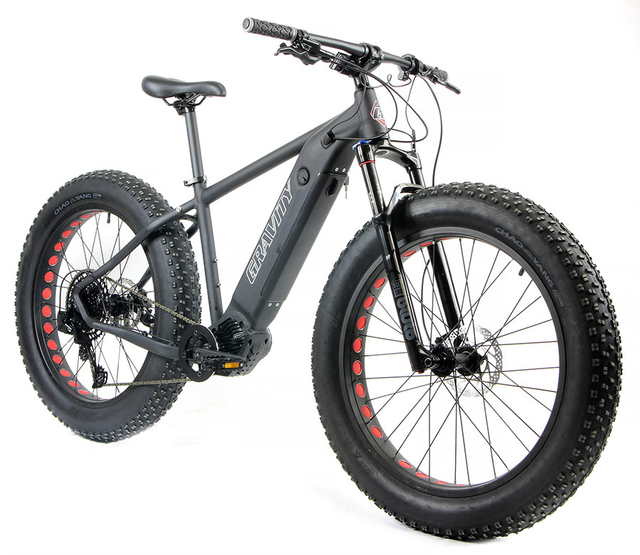 Gravity eBullseye Monster Eagle Pro, Light/Strong Aluminum, Fat Tire Electric Bikes
28MPH Class 3 Electric Bikes with High Torque Mid-Drive Motors, SRAM Eagle 1X12