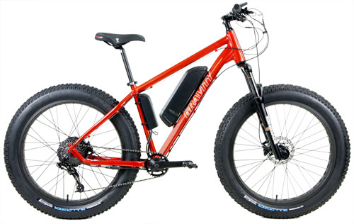 Orange Bullseye Monster Xe Electric SRAM 1X10 Fat Bikes Front Suspension, Shimano HYDRAULICS 