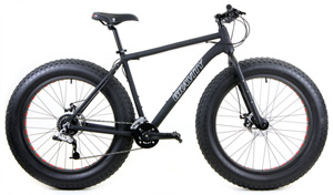FIVE INCH Capable* Fatbikes  New Bullseye MonsterFIVE-X FS FITS UP TO FIVE INCH TIRES* SRAM 2X8, CrMo Forks /Powerful Disc Brakes SALE $699 Save UpTo 60% Compare Up to $1600  In MatteBlack, BurntOrange, HotRed
