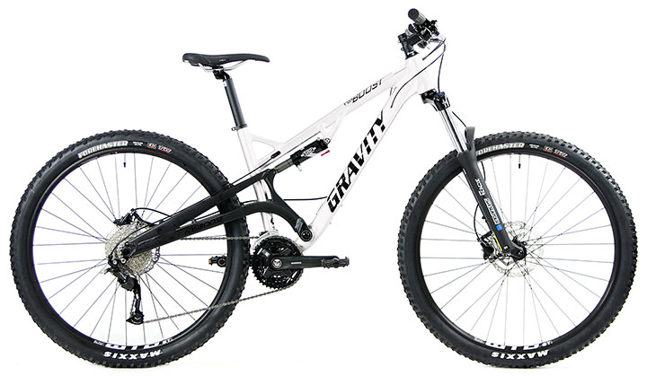 White 29er Full Suspension Mountain Bikes