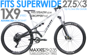 Gravity Full Susp. 5"Travel FSX BOOST TRAIL 1BY  29X2.35 Pro Maxxis Tires! LockOut FR/RR, HOT WTB TCS Tubeless Rims