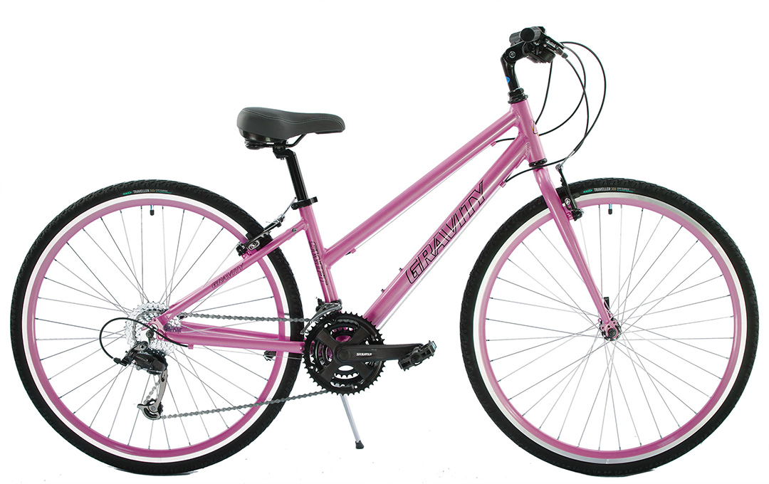 Blue Flatbar Comfort HybridGravity Swift DLX24 Mountain Bike