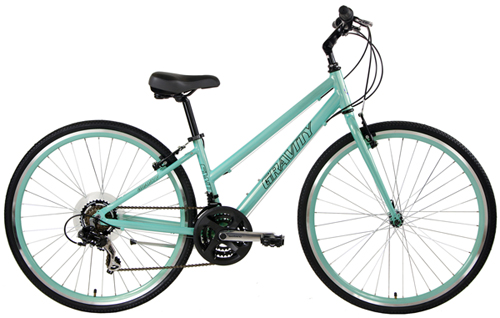 Gravity Swift21 LTD Hybrid Bicycles V Brake Super Hybrid Ladies Bikes with Custom Color Rims