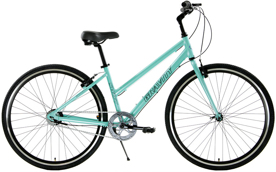 Blue FlatBar Gravel Gravity Swift 8 Hybrid Bikes