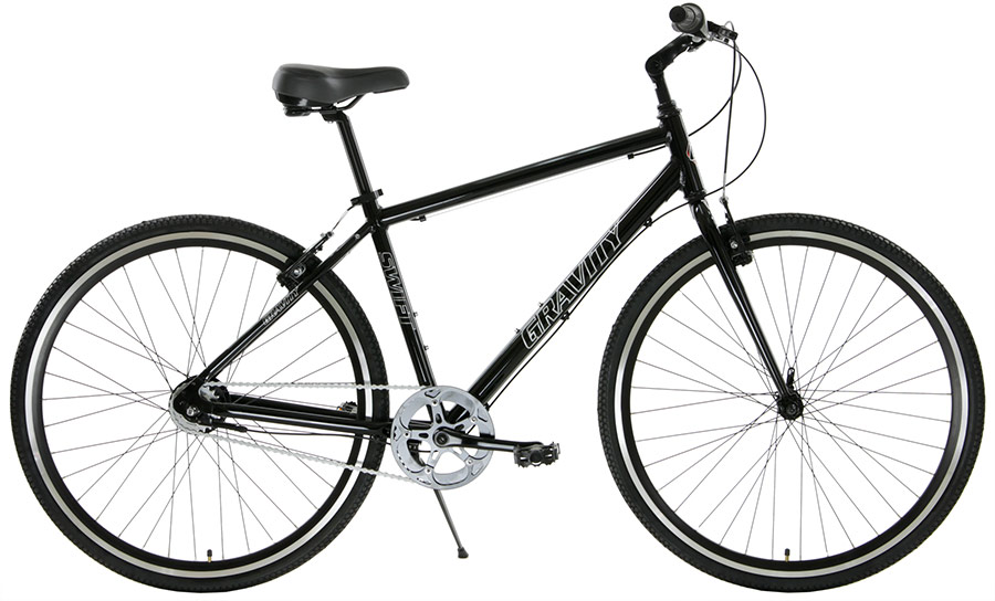 Blue FlatBar Gravel Gravity Swift 8 Hybrid Bikes